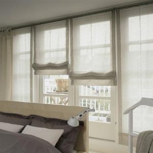 כביסה ותחזוקה לוילונות רומאים ווילונות בד.