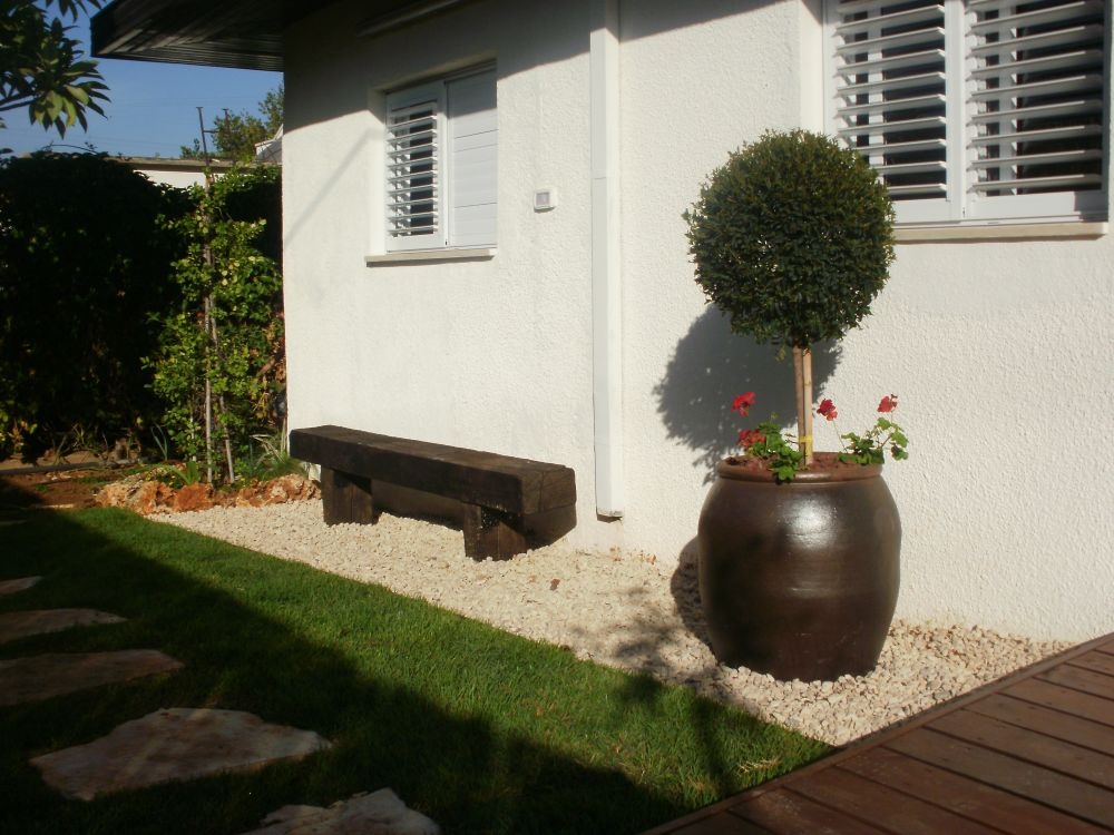 גינה קטנה בפתח תקוה