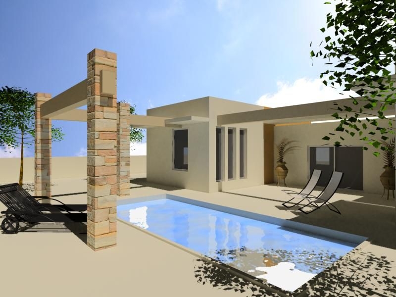 תכנון בית פרטי בצורת ח