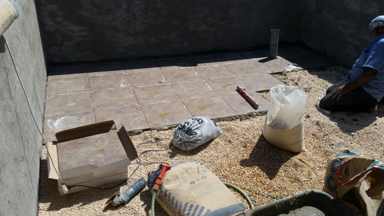 איטום וריצוף מרפסת