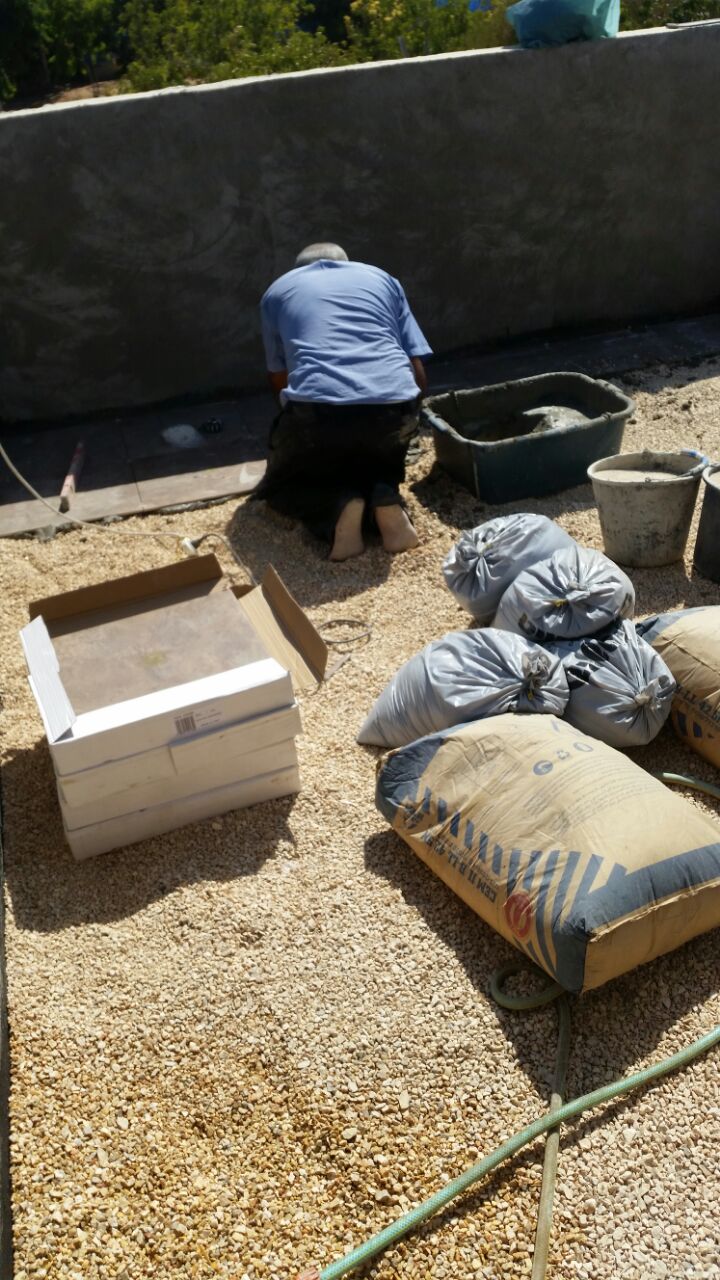 איטום וריצוף מרפסת