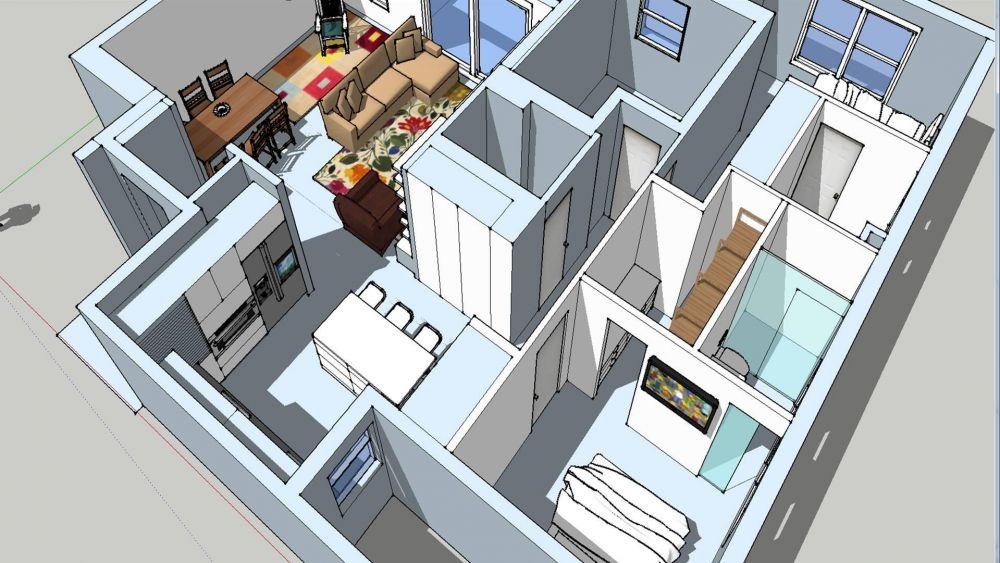 צילום מעבודה של ענת שגיא מעצבת פנים