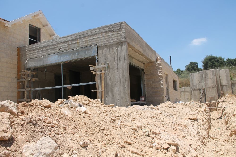 וילה בתהליך בנייה