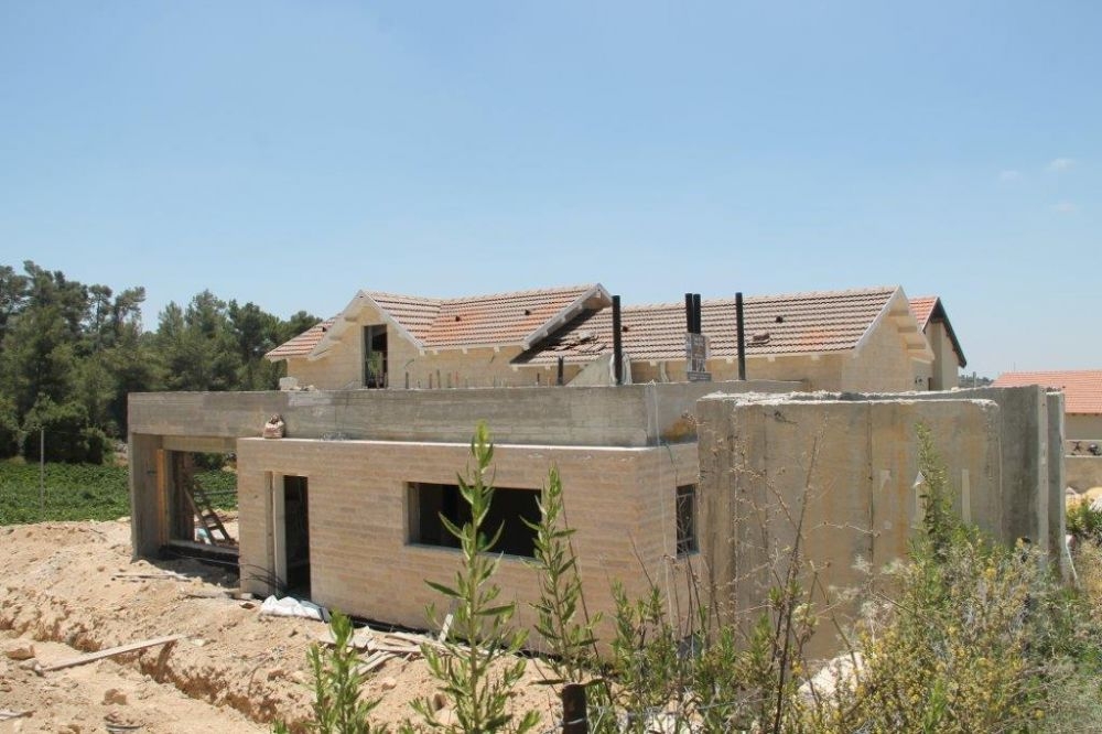 וילה בתהליך בנייה
