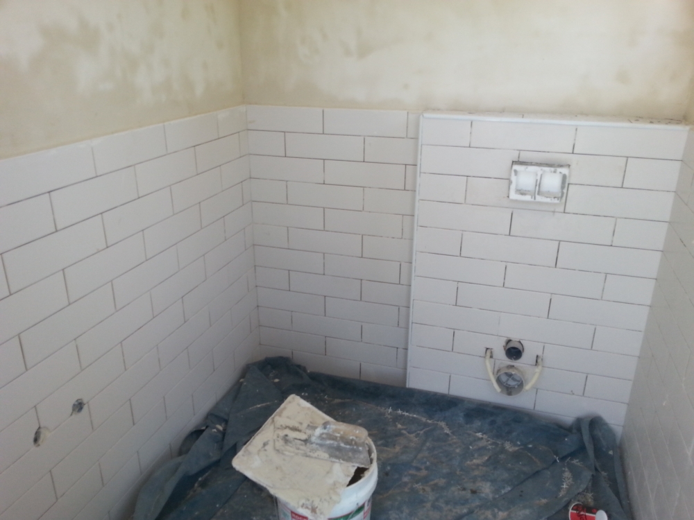 הריסה ובנייה של חדר שירותים וחידוש חלק ממעטפת הבית