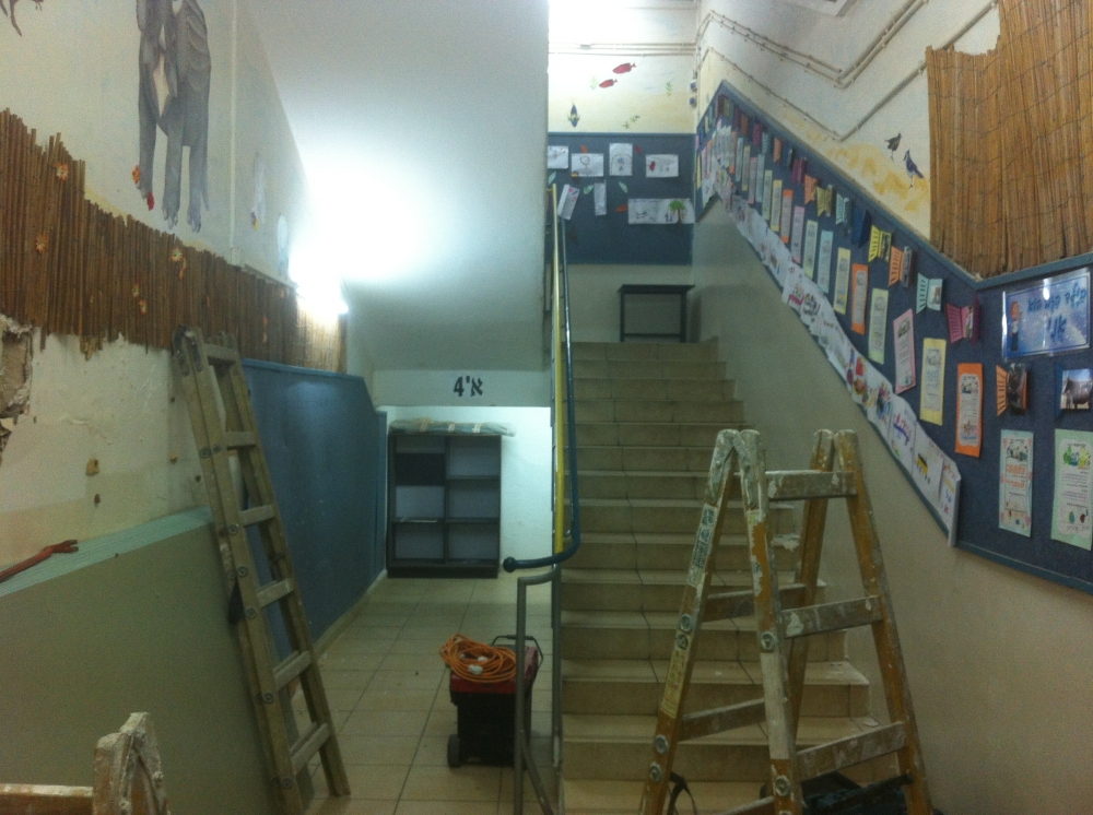 הקמת שירותים בבית ספר