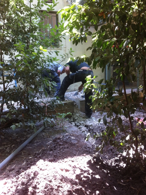 הקמת שירותים בבית ספר