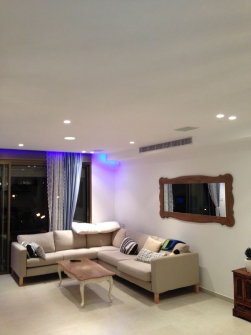 צבע תאורה וגבס