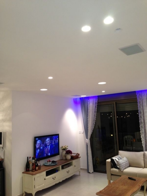 צבע תאורה וגבס