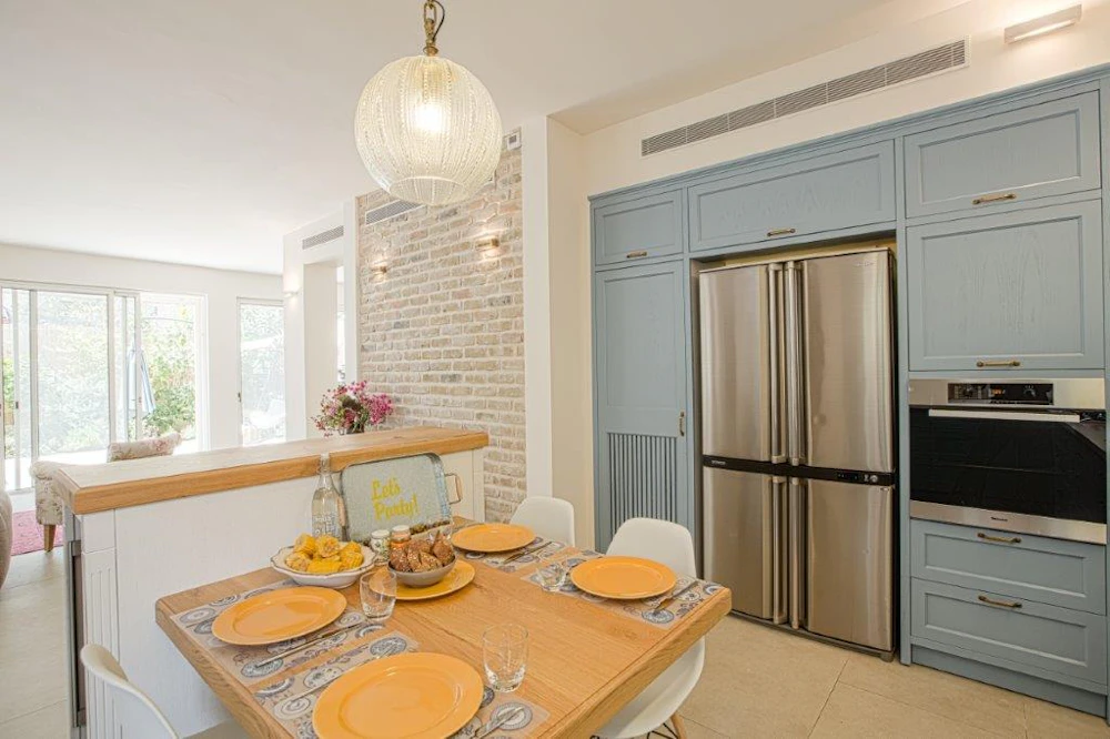 מטבח בגווני תכלת