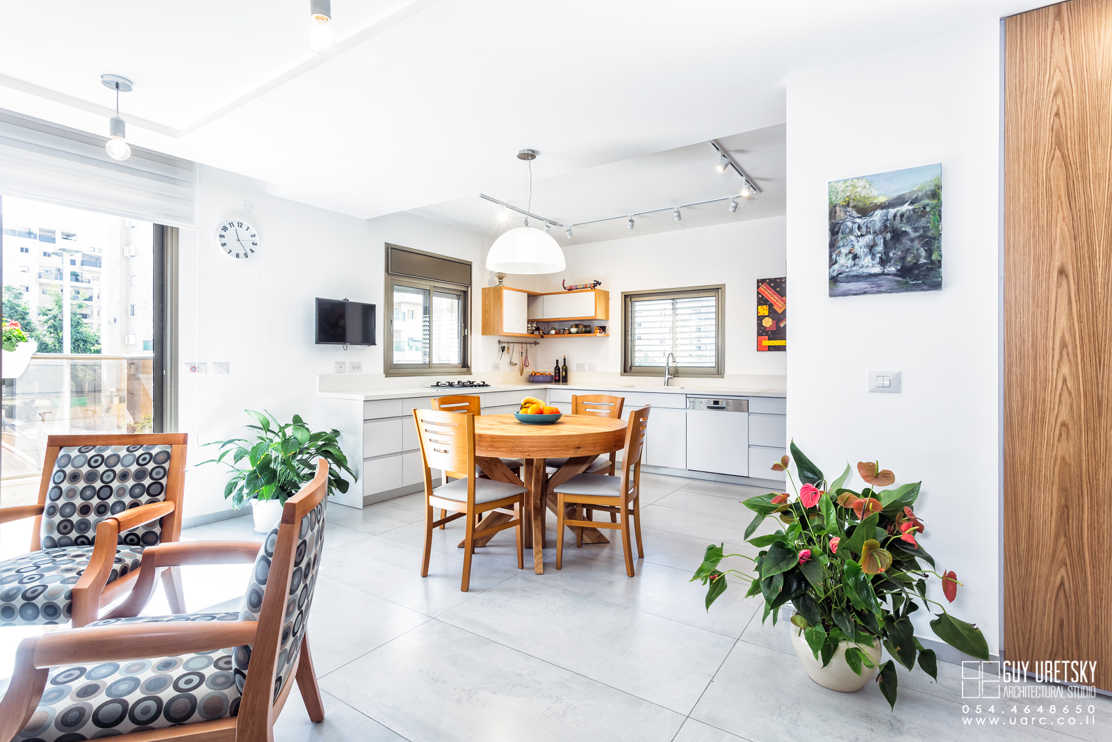 תיכנון דירת חמישה לדירת ארבע חדרים בפתח תקווה