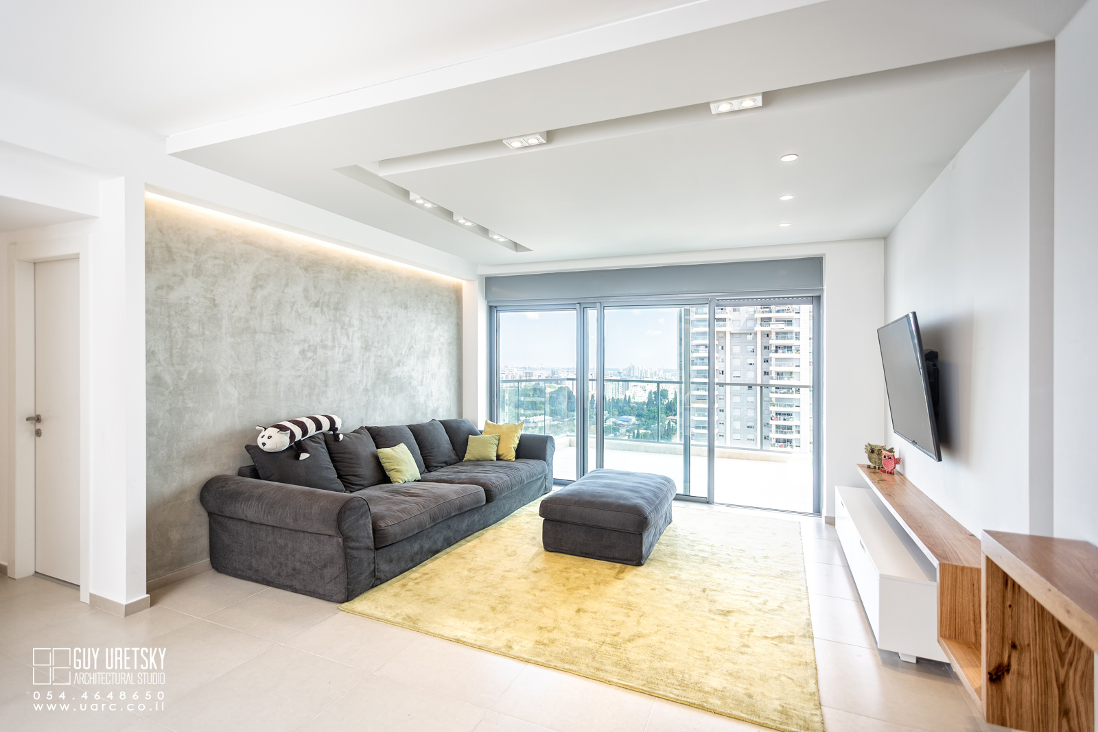 תיכנון ועיצוב דירת חמישה חדרים בגני תקווה