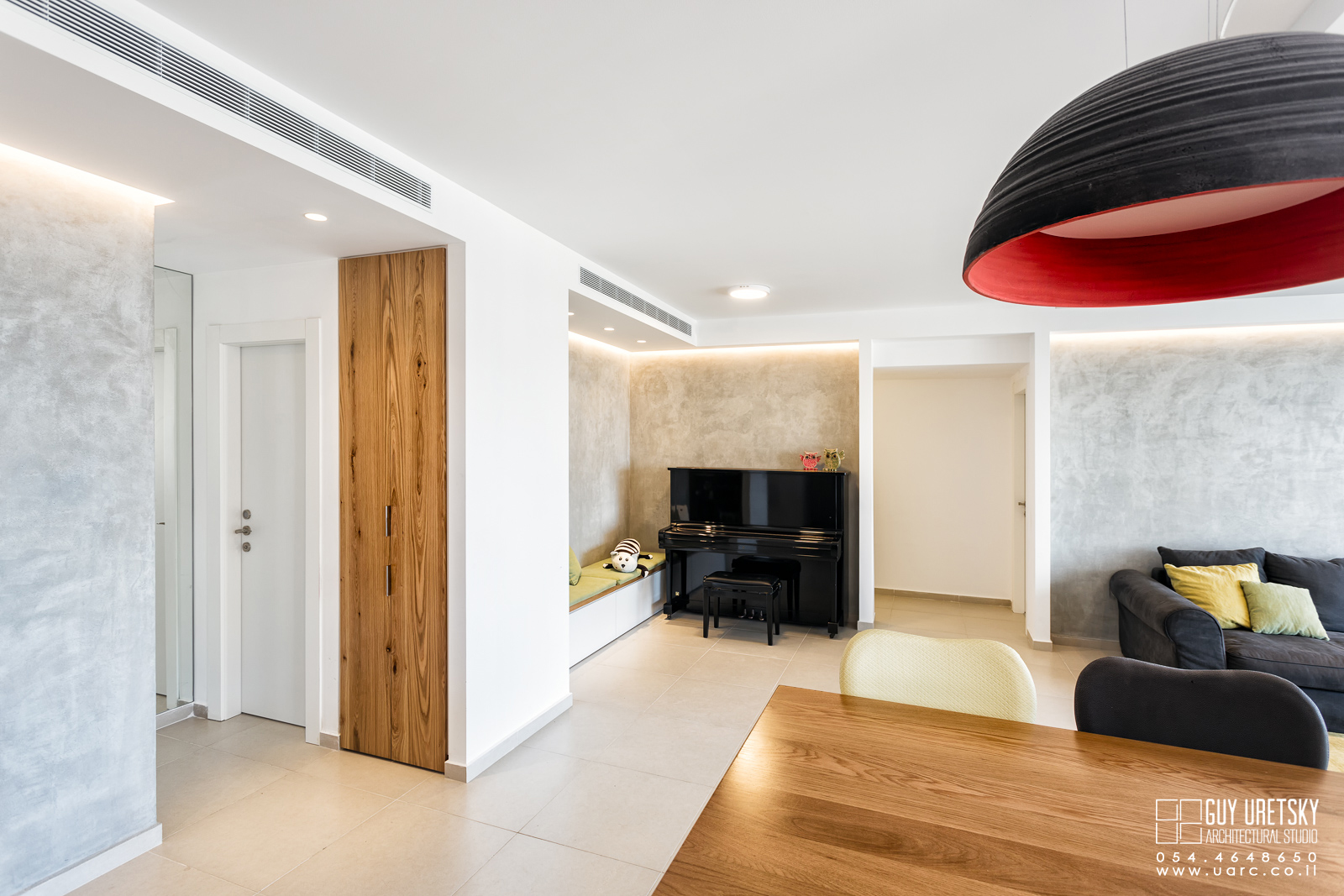 תיכנון ועיצוב דירת חמישה חדרים בגני תקווה