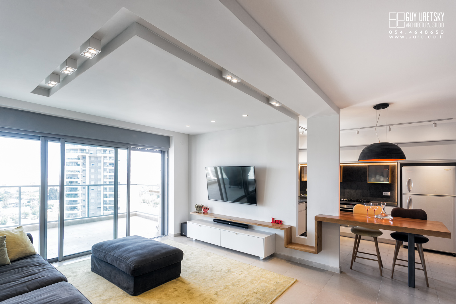 תיכנון ועיצוב דירת חמישה חדרים בגני תקווה