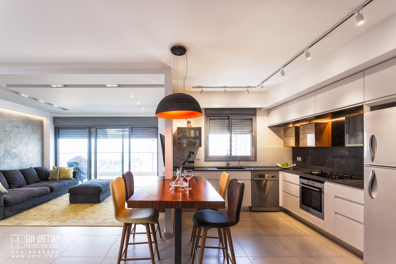 תיכנון ועיצוב דירת חמישה חדרים בגני תקווה