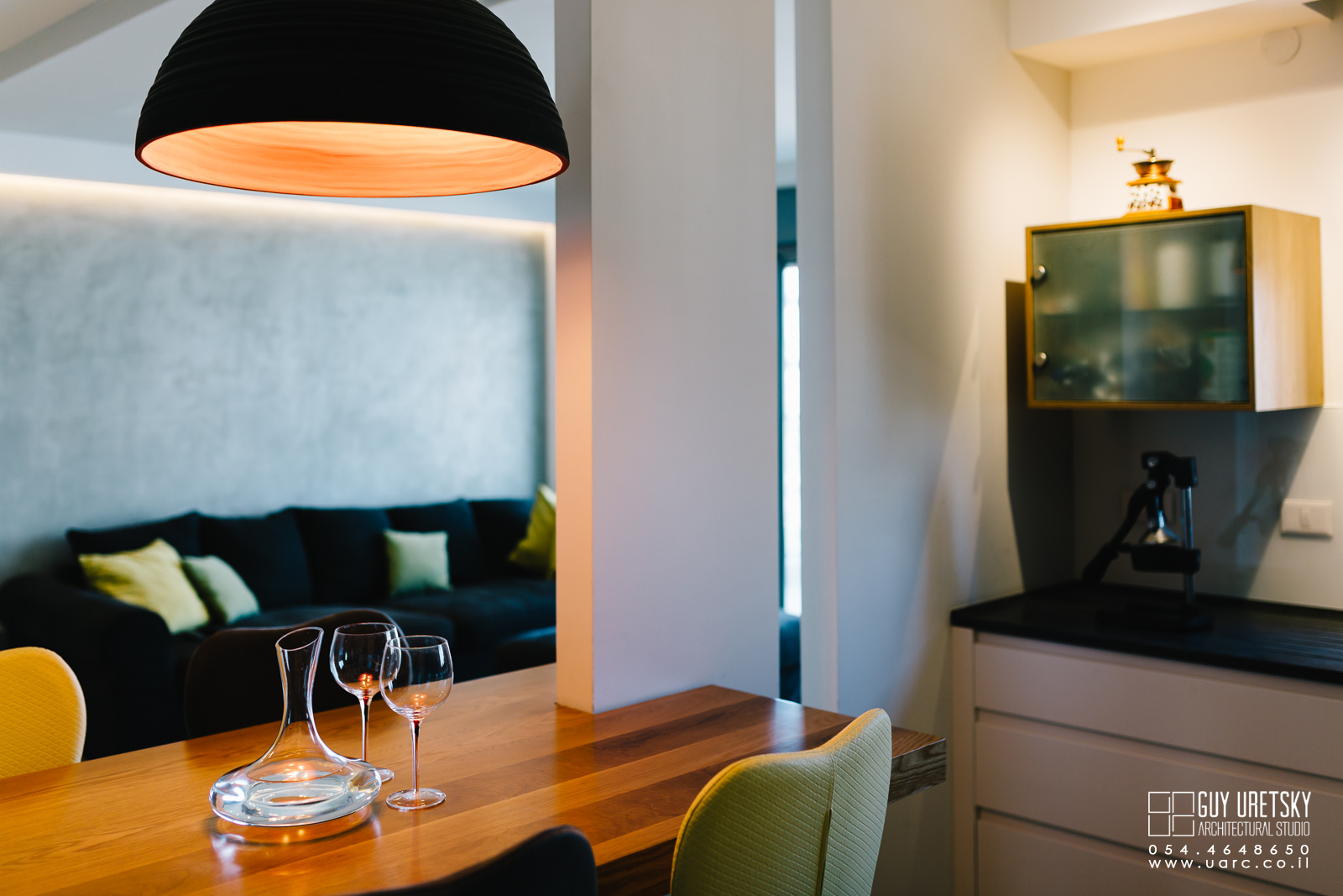 תיכנון ועיצוב דירת חמישה חדרים בגני תקווה