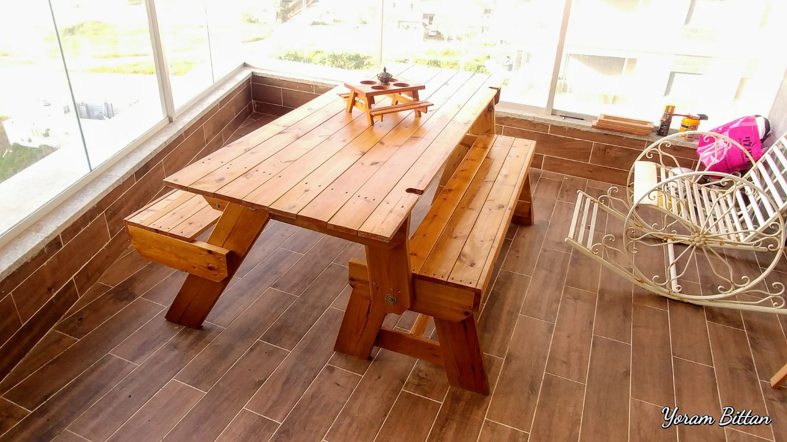 צילום מעבודה של יורם ביתן