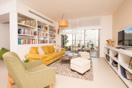 הדירה אחרי השיפוץ - תכנון ועיצוב: רחל ורשבסקי