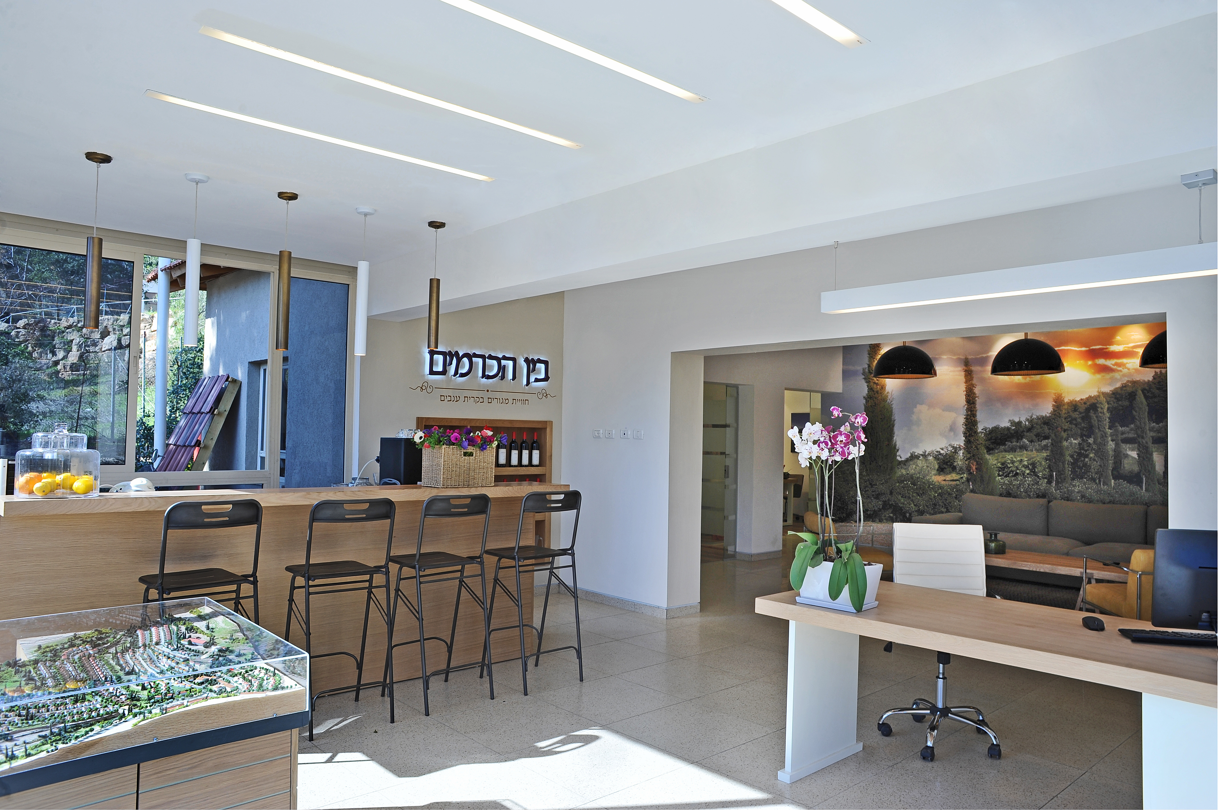 משרד מכירות לפרוייקט מגורים יוקרתי