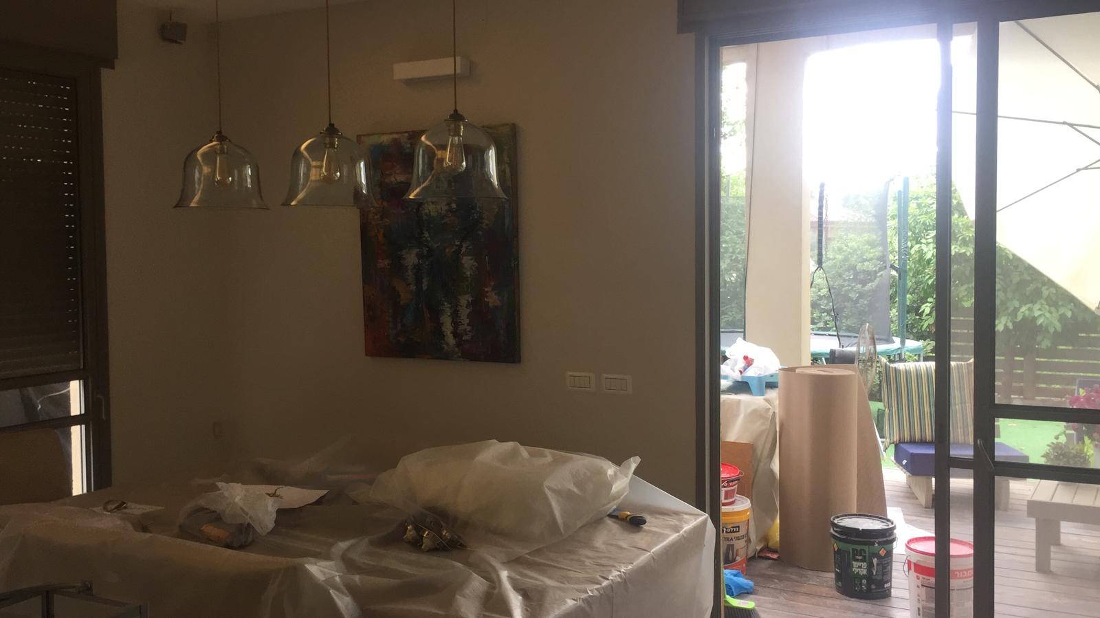 עבודות צבע בבית פרטי