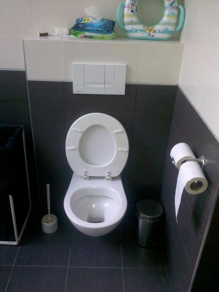 ניאגרות סמויות - אסלות תלויות.