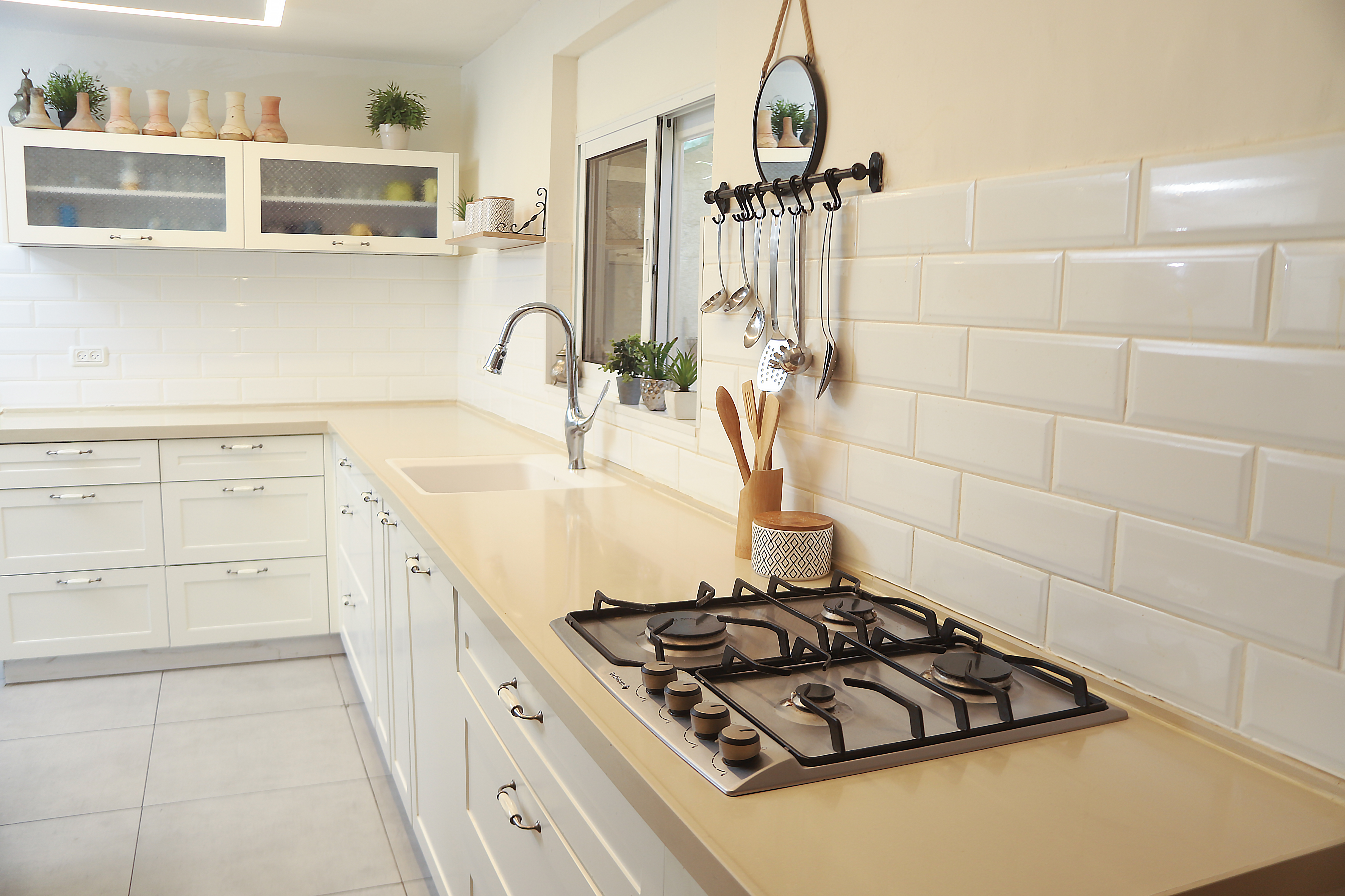 תכנון ועיצוב מטבח כפרי ופינת אוכל