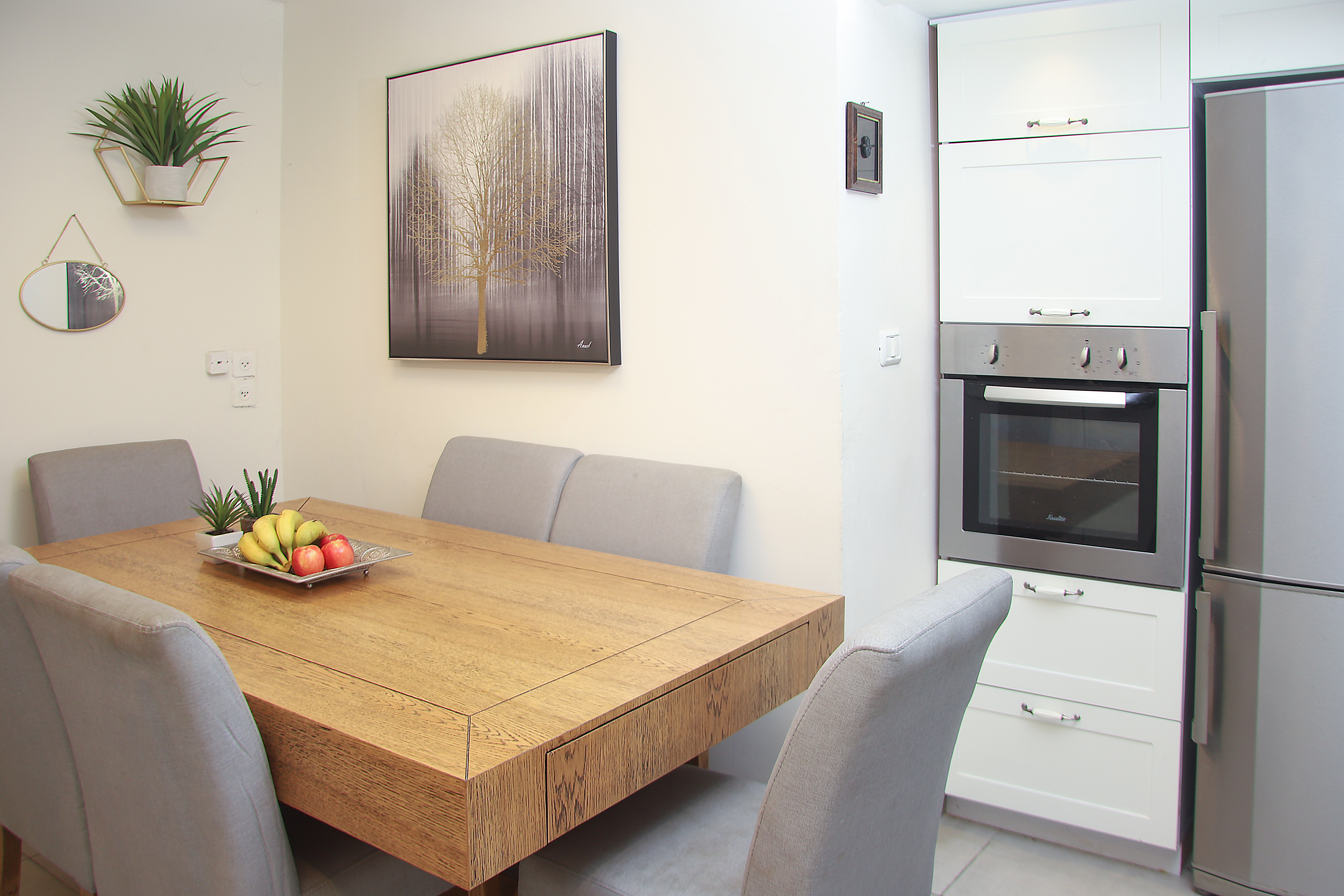 תכנון ועיצוב מטבח כפרי ופינת אוכל