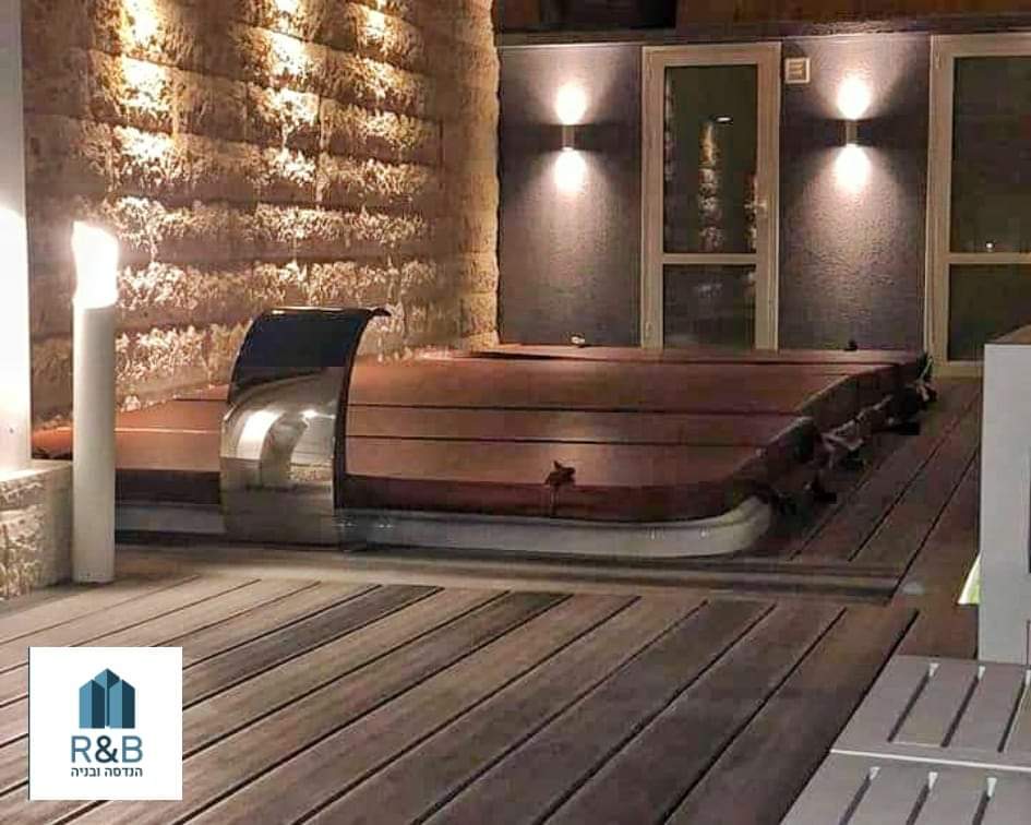 בניית בריכה ומטבח חוץ