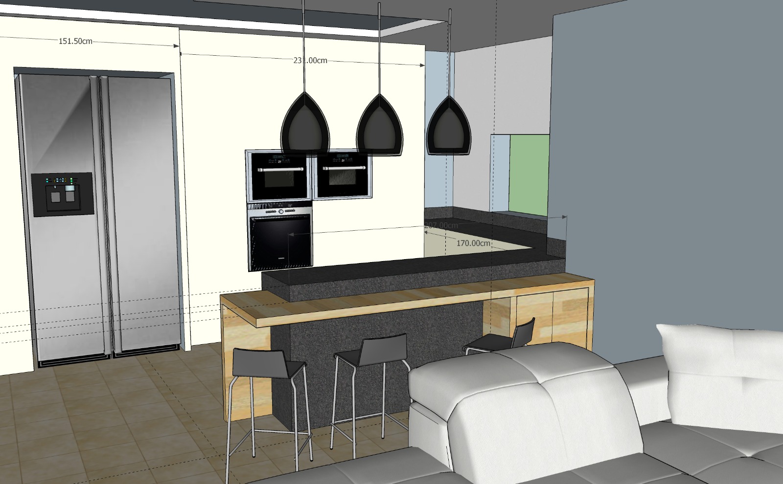 עיצוב פנים לדירה ששופצה על ידי