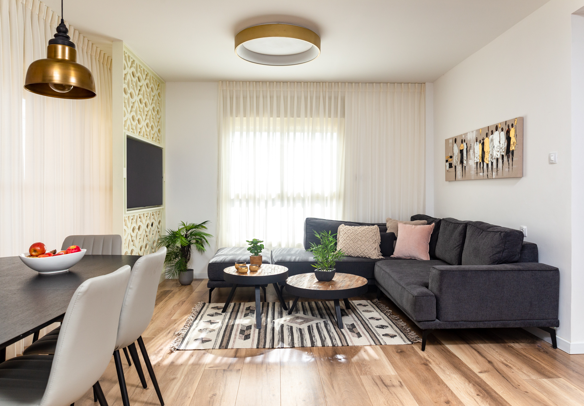 תכנון, שיפוץ ועיצוב דירת 4 חדרים