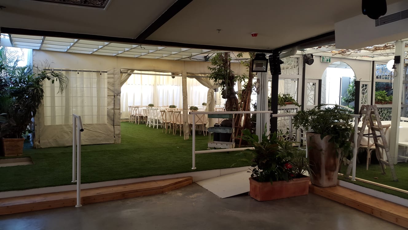 הקמת אולם אירועים בוטיק - גן הגפן תל אביב