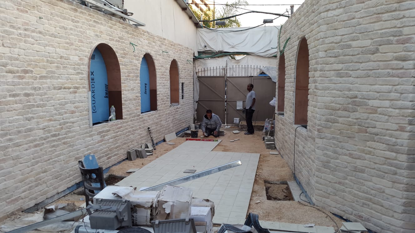 הקמת אולם אירועים בוטיק - גן הגפן תל אביב