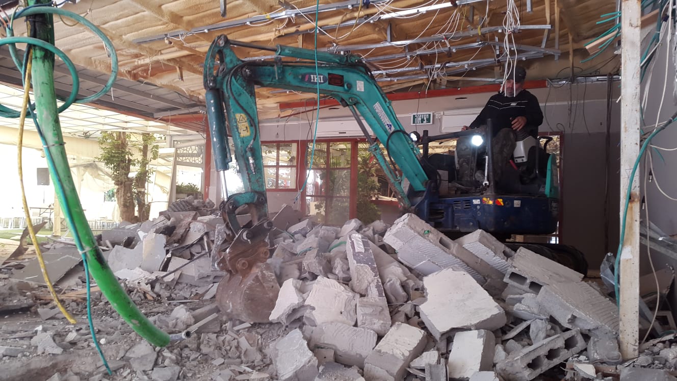 הקמת אולם אירועים בוטיק - גן הגפן תל אביב