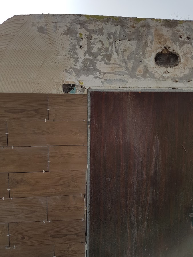 שיפוץ כניסה למקלט