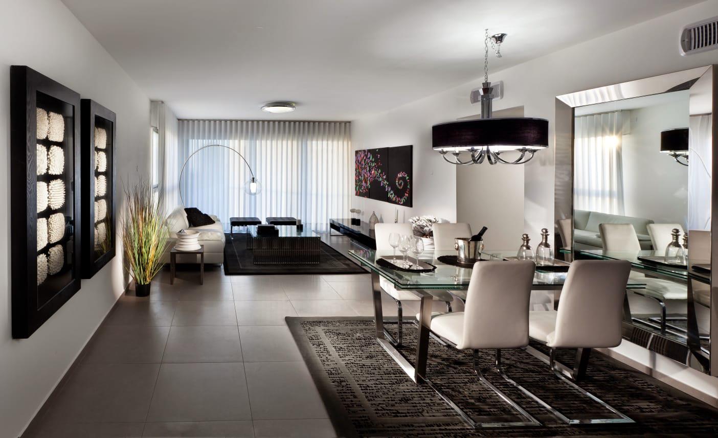 עיצוב פנים לדירות בפרוייקט רמת הנשיא