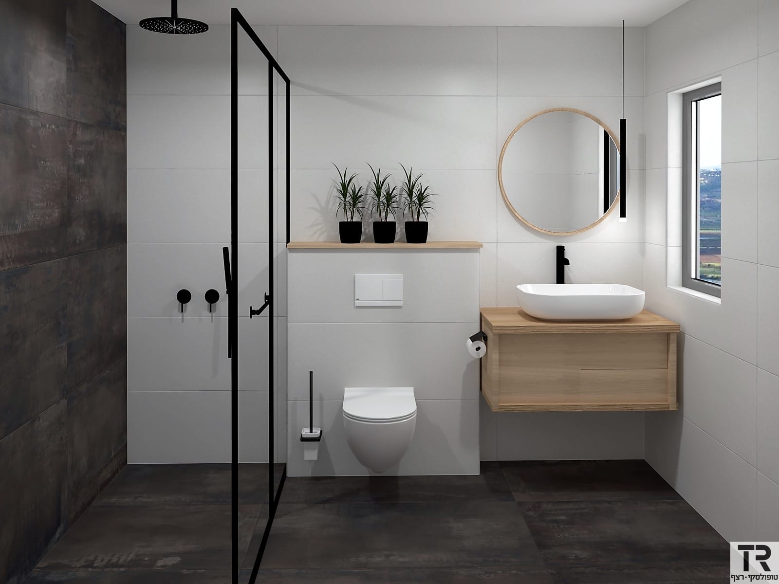 עיצוב מקלחות כפריות