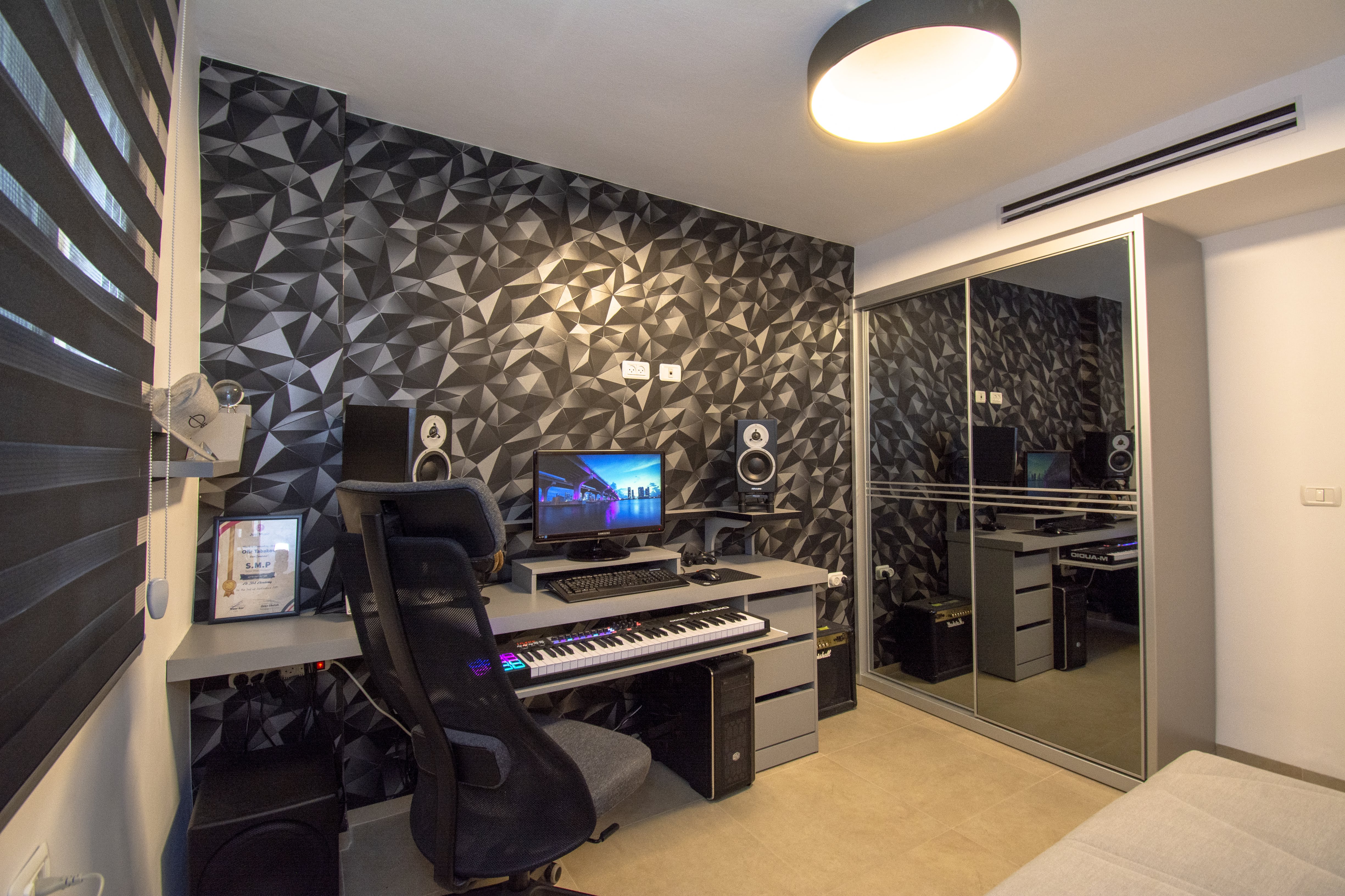 עיצובי פנים בשחור לבן ואפור