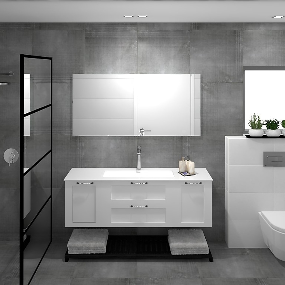 עיצובי פנים בשחור לבן ואפור