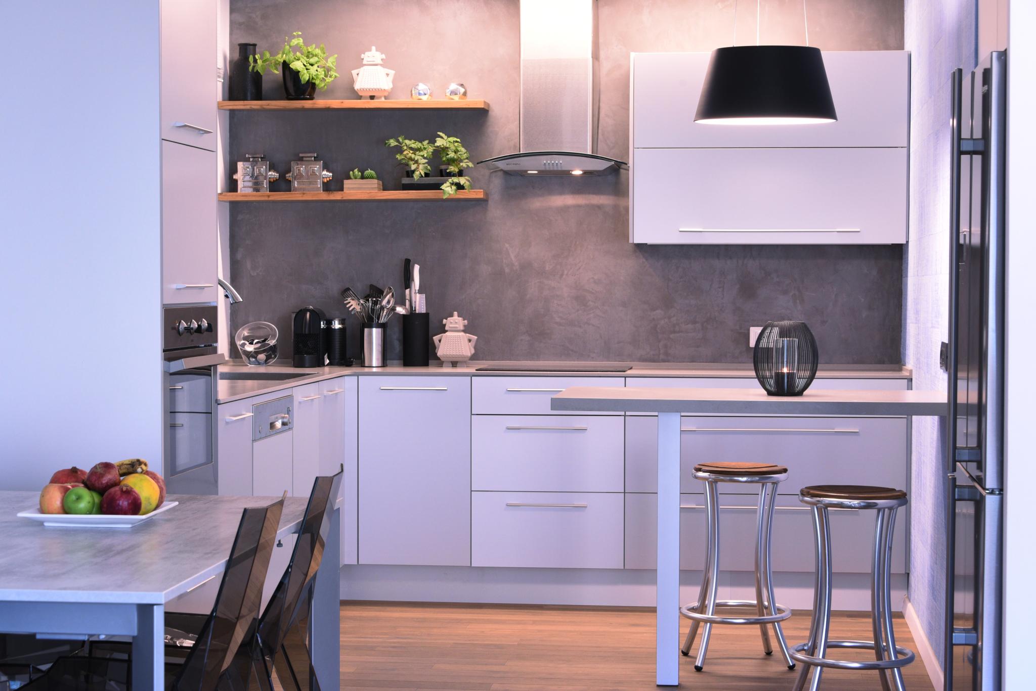 עיצוב ויצור מטבח דמוי נירוסטה