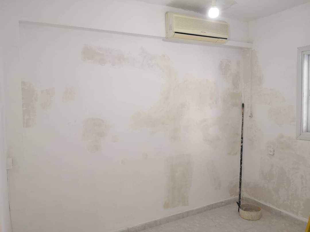 פירוק נישות מגבס תיקוני טיח וצביעת כל הבית