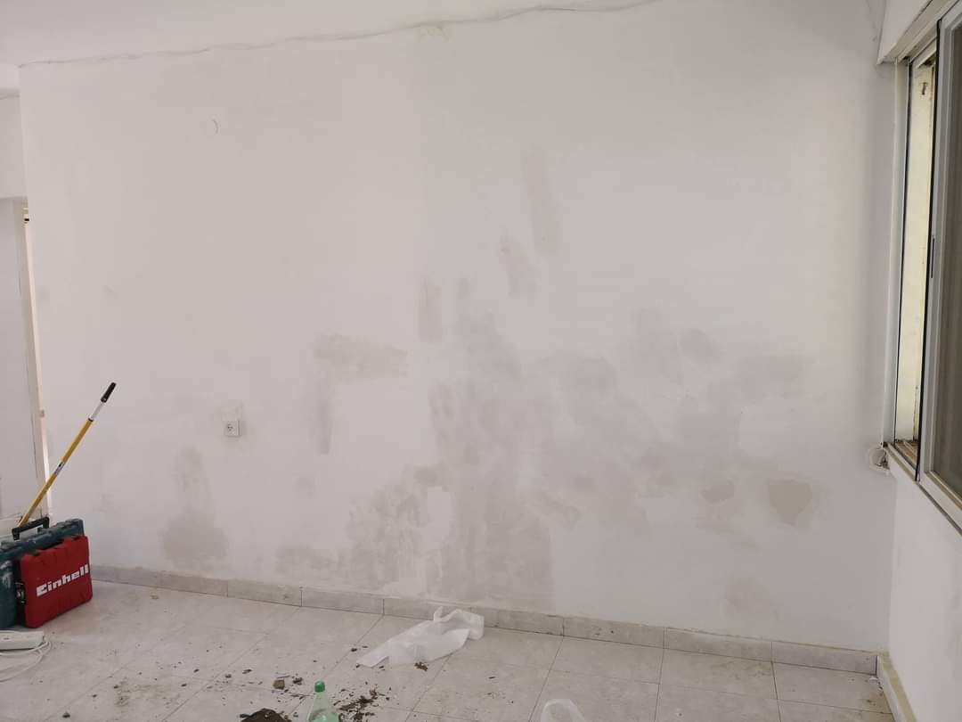 פירוק נישות מגבס תיקוני טיח וצביעת כל הבית