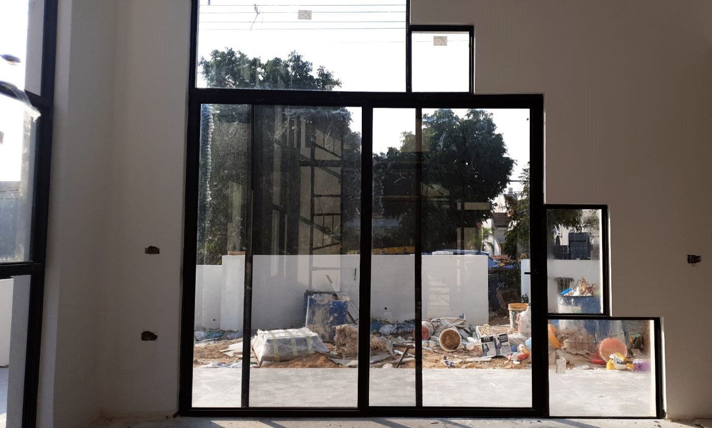 עבודות אלומניום בבית פרטי