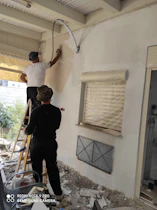 סיוד קיר חיצוני בשפכטל