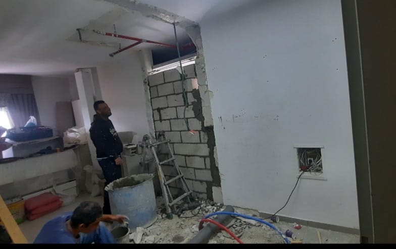 חלוקת דירה ל2 יחידות דיור  קומפלט