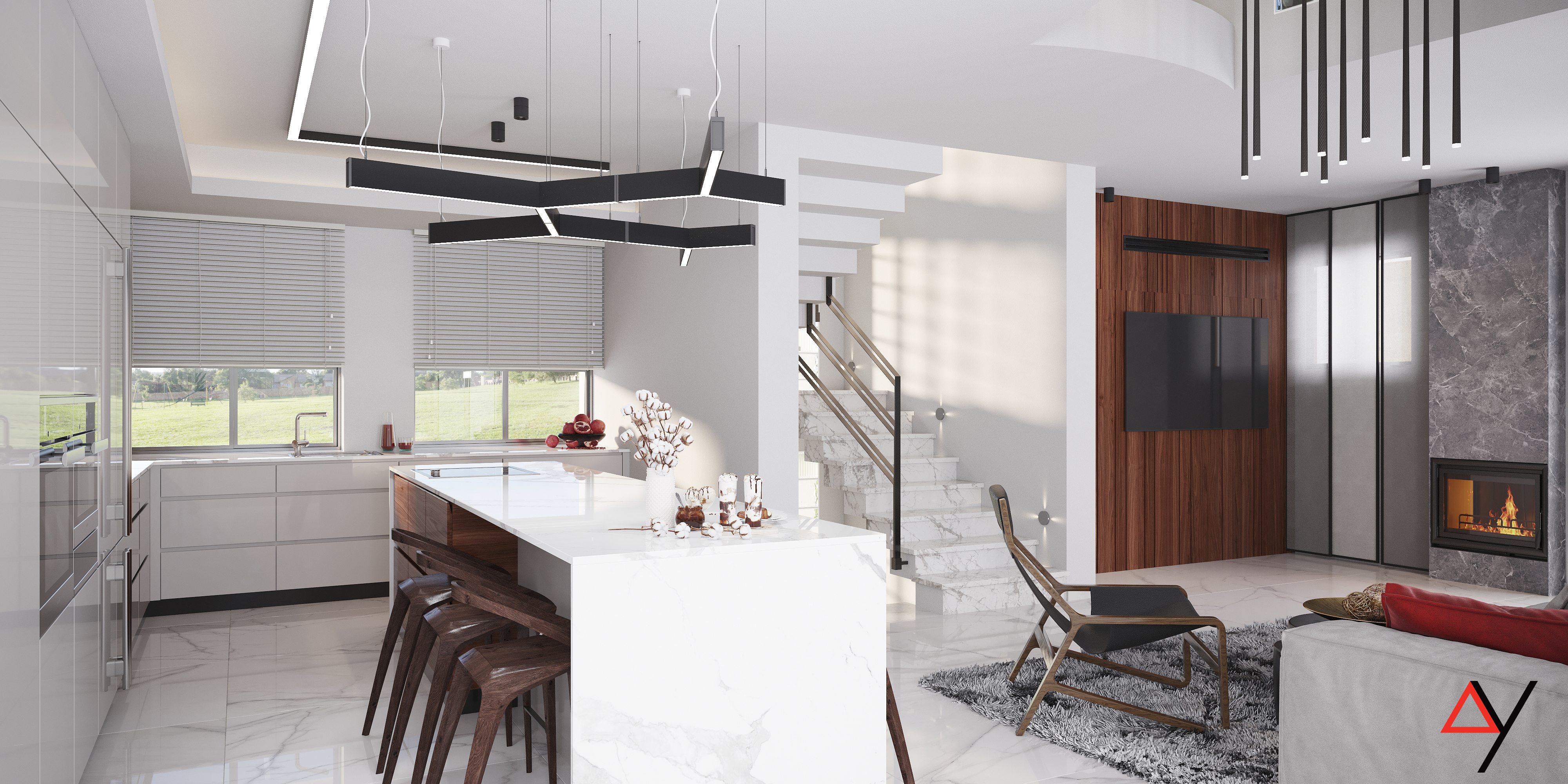 בלב חיפה ההררית משתרע לו בית של כ-200 מר בן 4 קומות