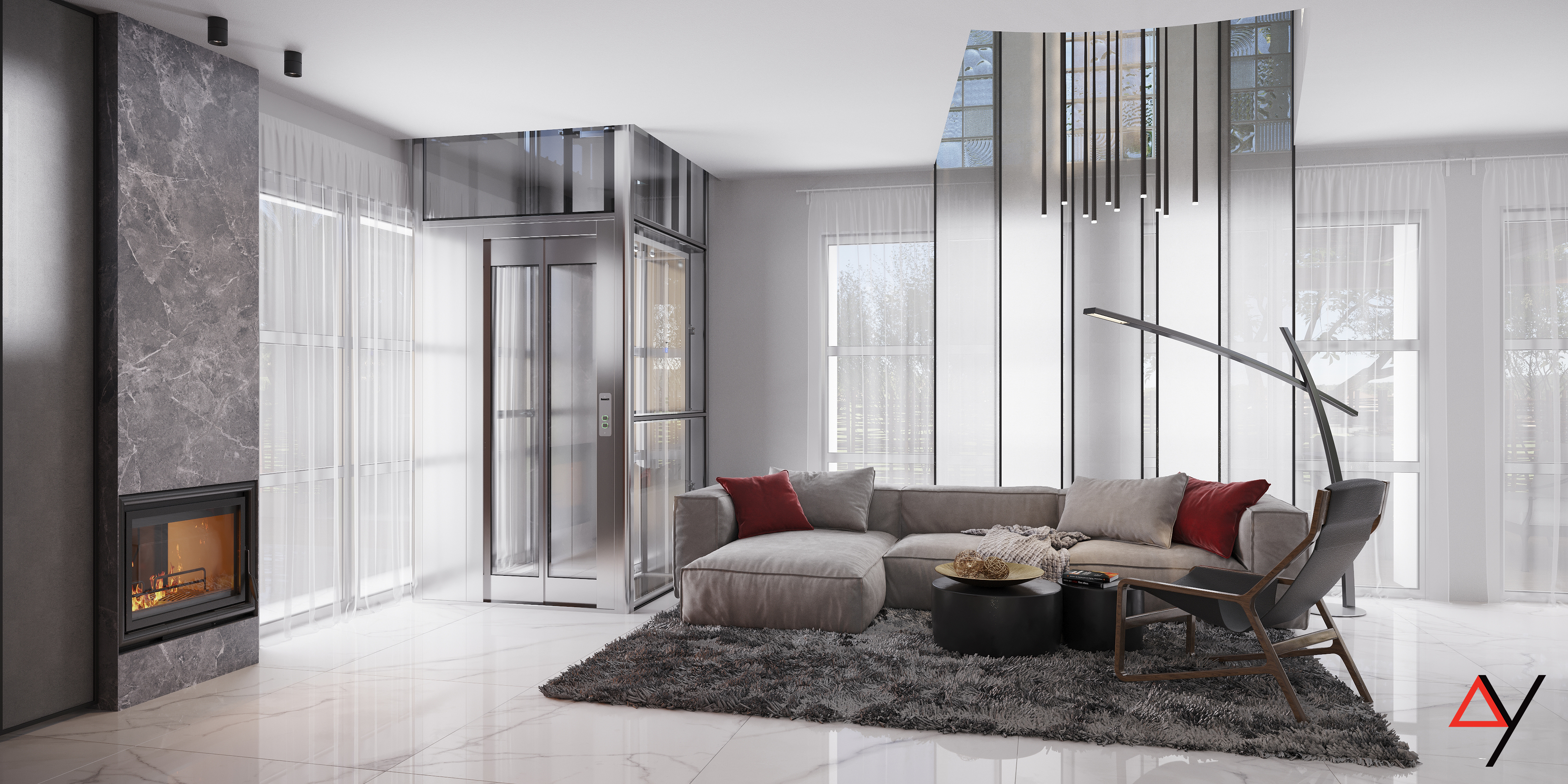 בלב חיפה ההררית משתרע לו בית של כ-200 מר בן 4 קומות