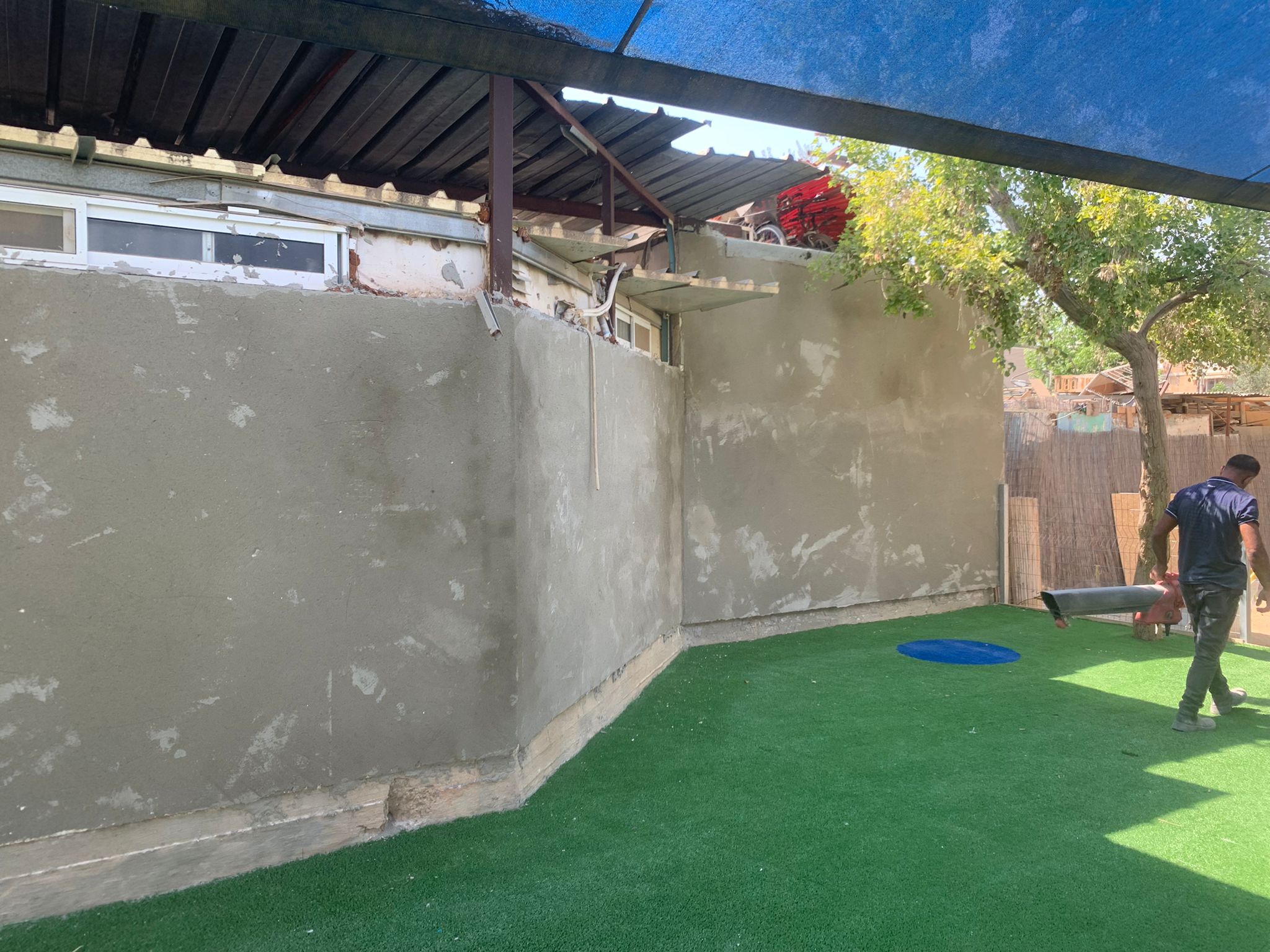 צביעת חצר גן ילדים