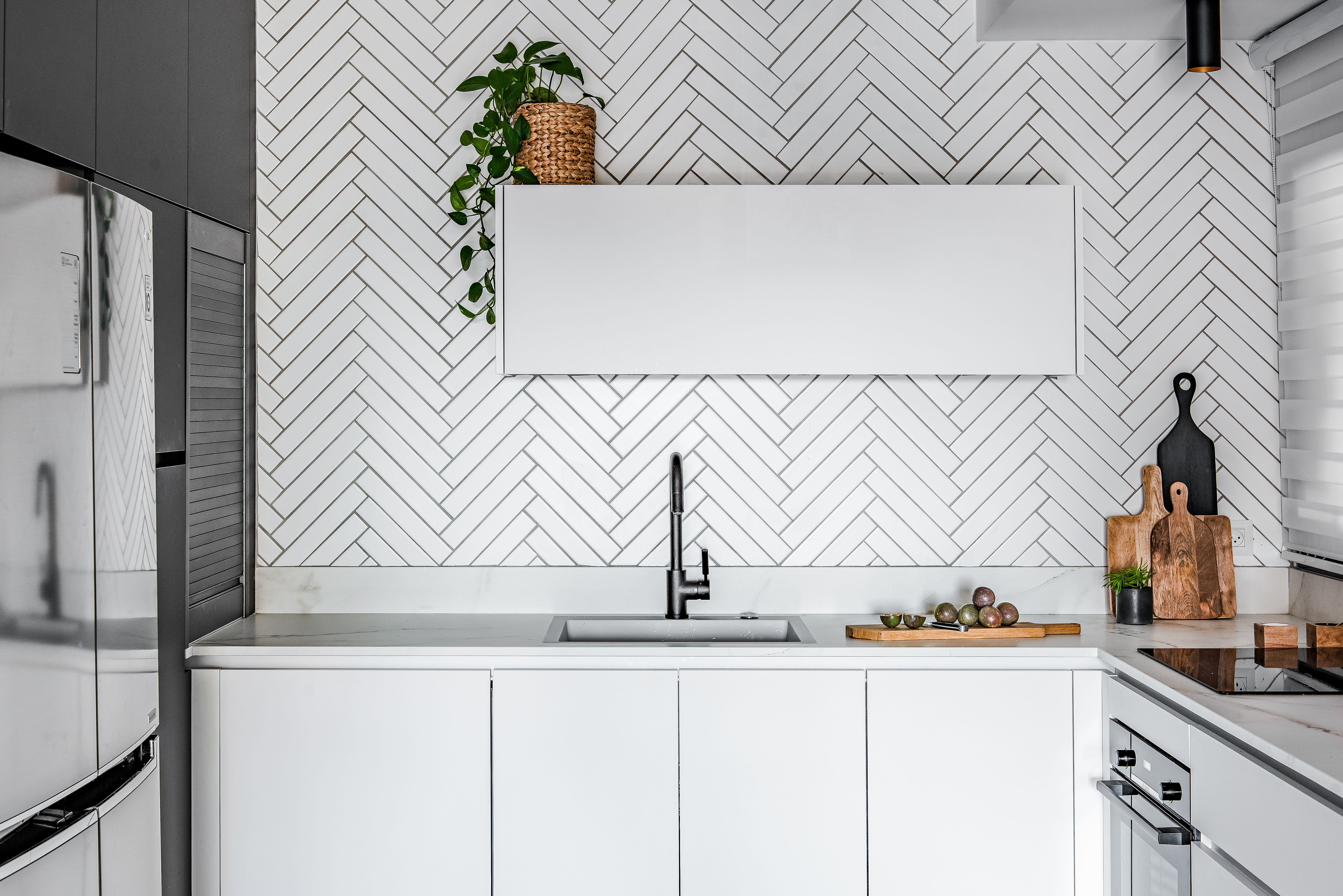 עיצוב פנים והלבשה לדירת קבלן ברחובות