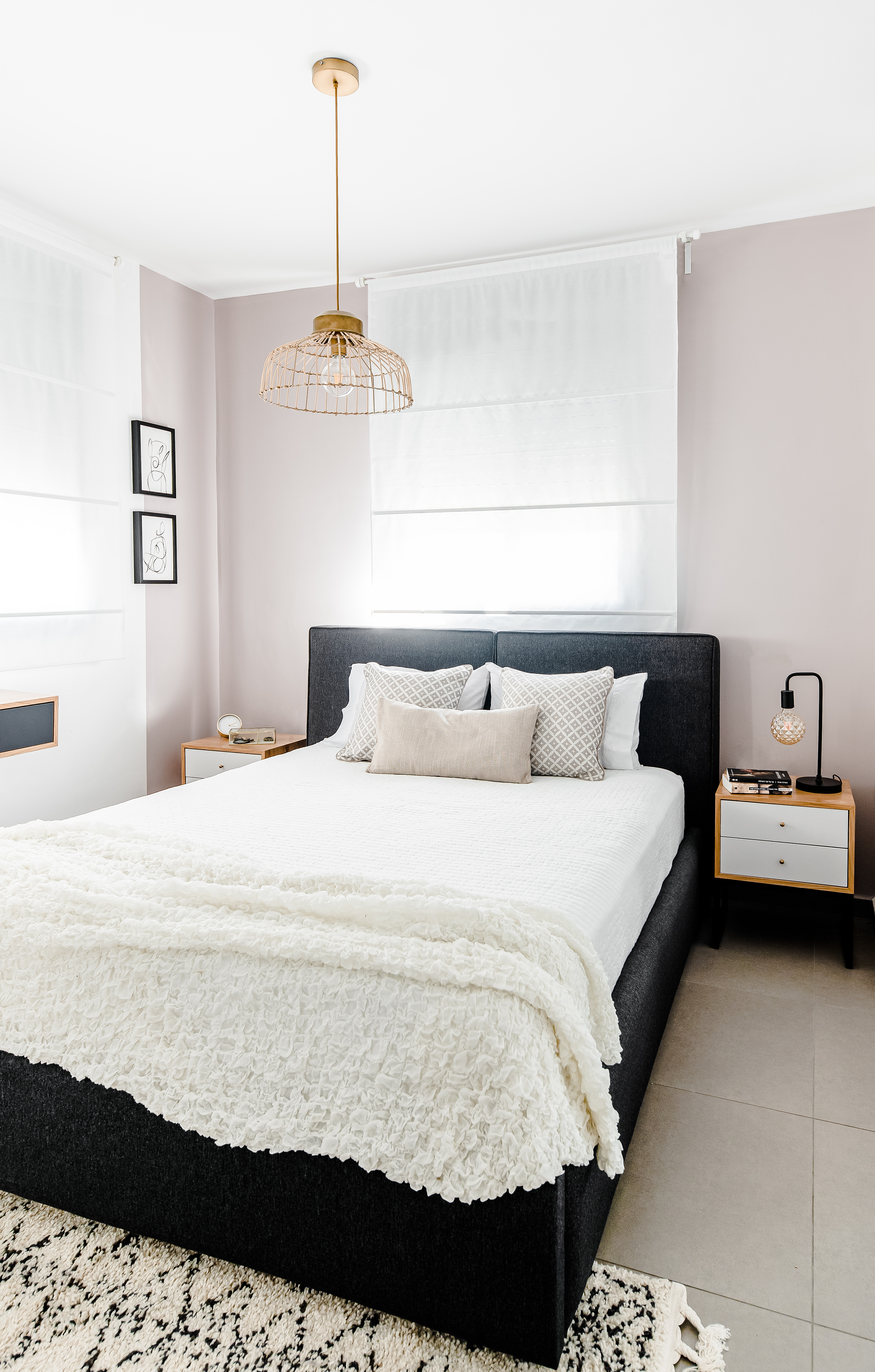 עיצוב פנים והלבשה לדירת קבלן ברחובות