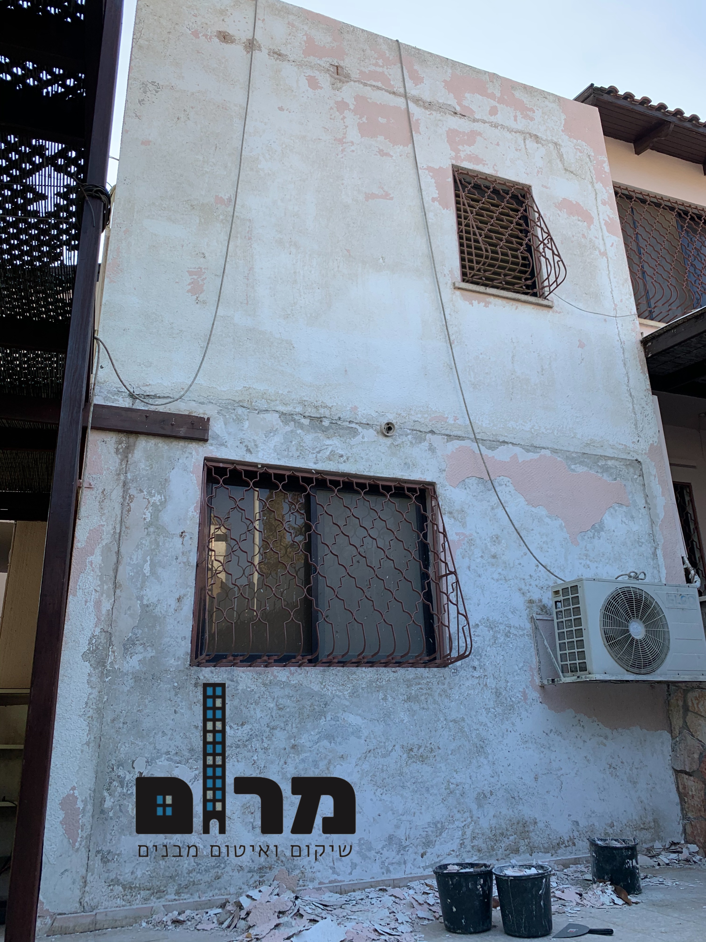 שיקום - עמודים/קירות חיצוניים